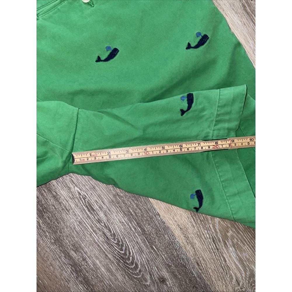 Polo Ralph Lauren Whale Embroidered Shorts Men Size 44B/44G Green Preppy - Picture 9 of 12